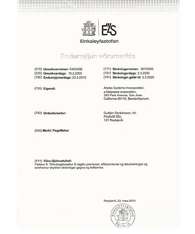 Widerspruch gegen eine Marke in Island
