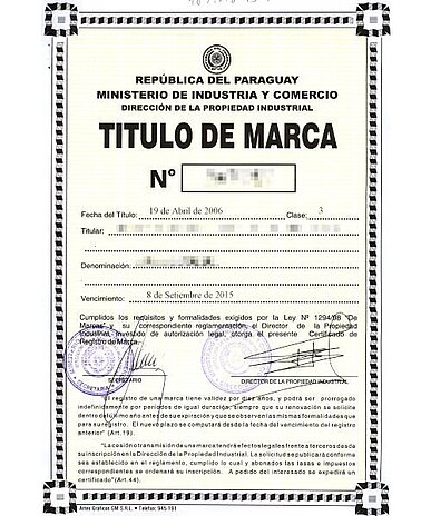Markenanmeldung Paraguay