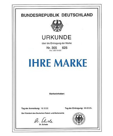 Vertretung des Markeninhabers vor dem Markenamt Deutschland