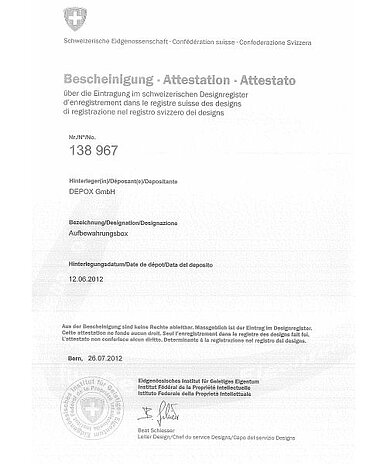 Anmeldung Design Schweiz