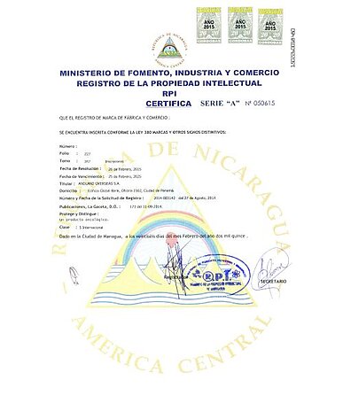 Markenanmeldung Nicaragua