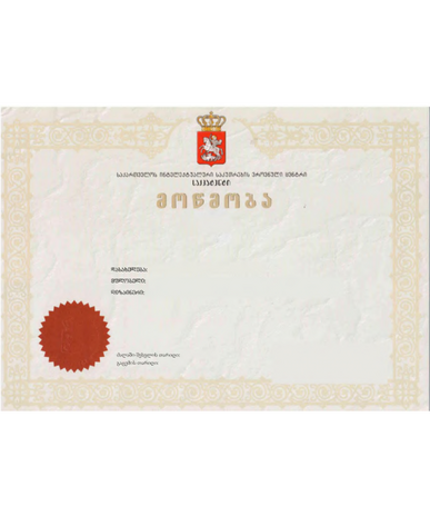 Anmeldung Design Georgien
