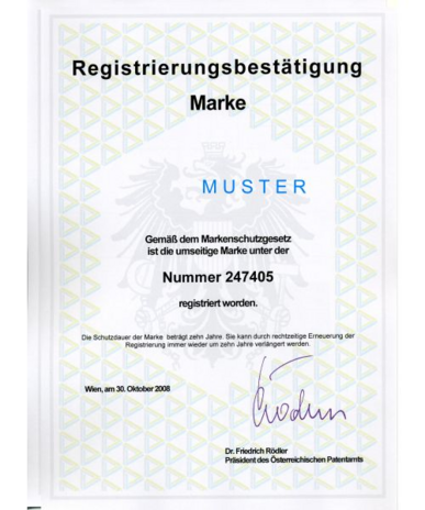 Markenanmeldung Österreich