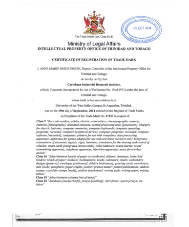 Markenverlängerung Trinidad und Tobago  