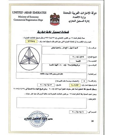 Anmeldung Design Vereinigte Arabische Emirate