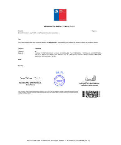 Widerspruch gegen eine Marke in Chile