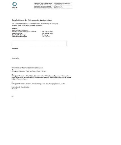 Widerspruch gegen eine Marke in Schweiz