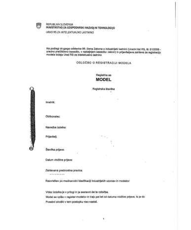 Verlängerung Design Slowenien
