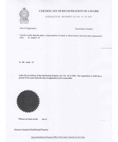 Widerspruch gegen eine Marke in Sri Lanka