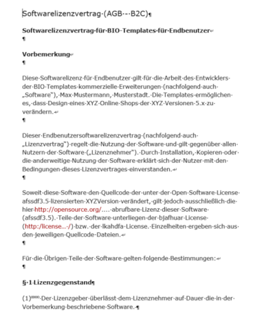 Softwarelizenzvertrag erstellen