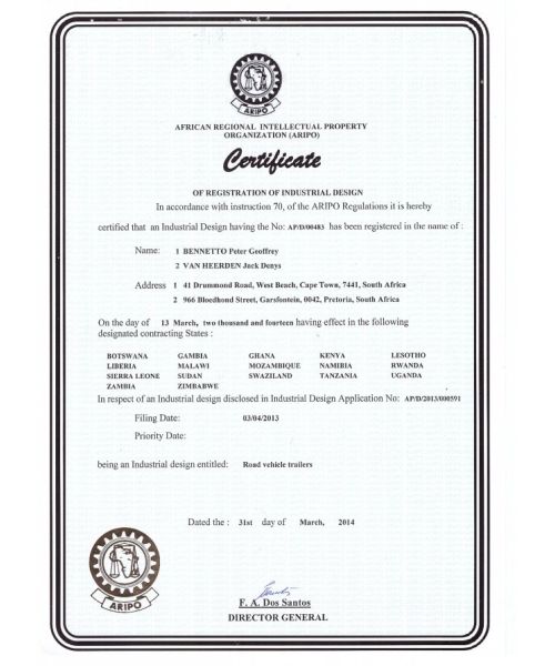Trademark Registration ARIPO