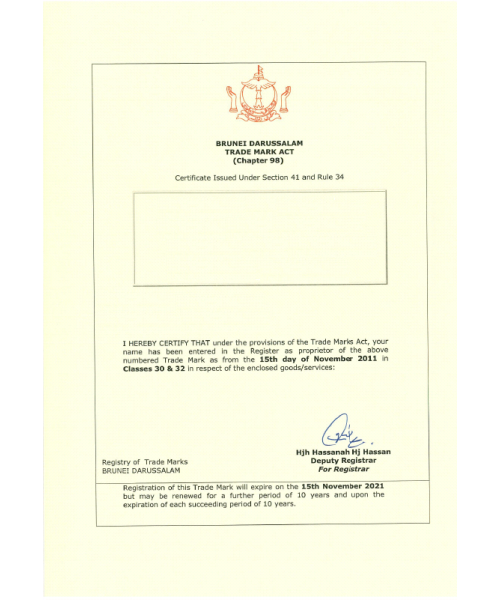 Trademark Registration Brunei