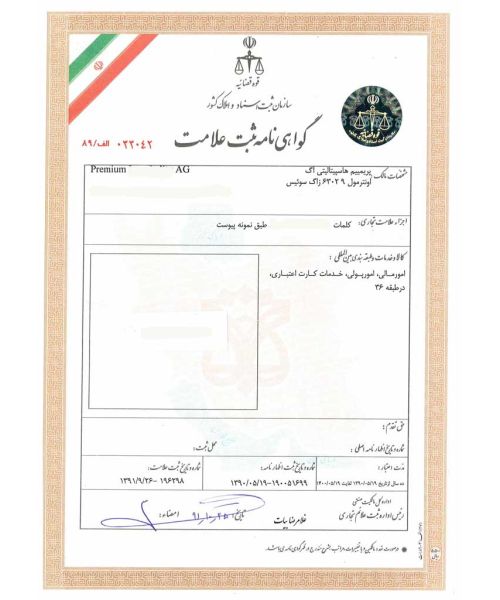 Trademark Registration Iran