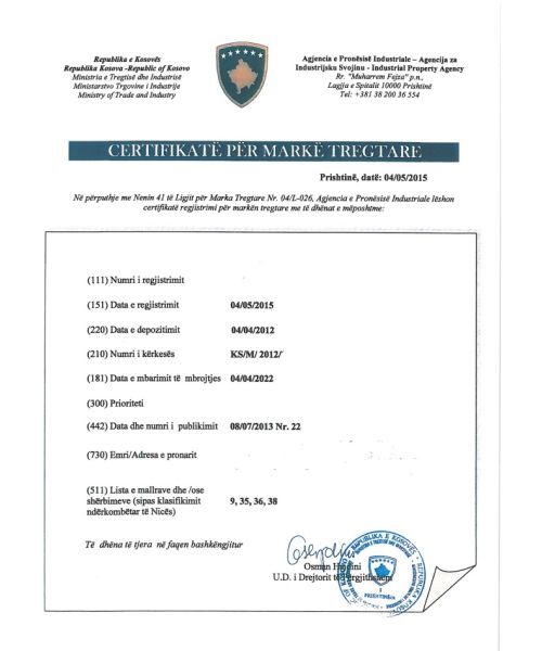 Trademark Registration Kosovo