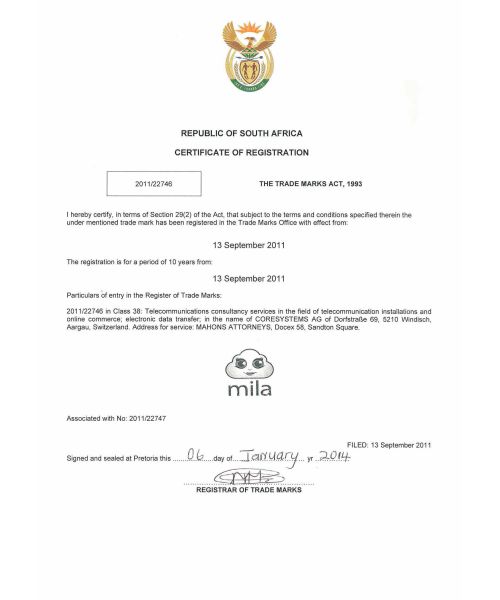 Trademark Registration South Africa 