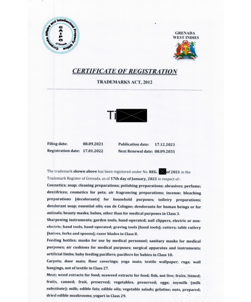 Trademark Registration Grenada