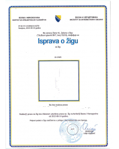 Legal representative for trademark in Bosnia