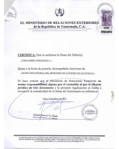 Legal representative for trademark in Guatemala