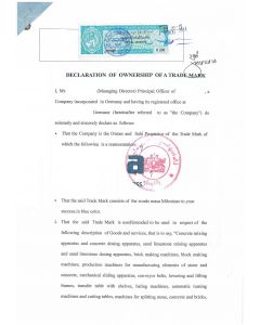 Change of trademark owner Myanmar