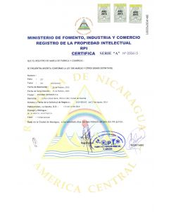Change of contact details of registered owner of a trademark in Nicaragua