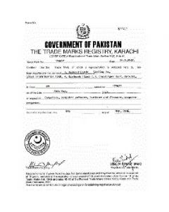 Legal representative for trademark in Pakistan