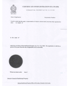 Legal representative for trademark in Sri Lanka