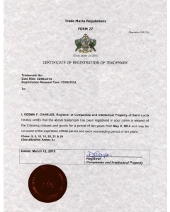 Legal representative for trademark in St. Lucia