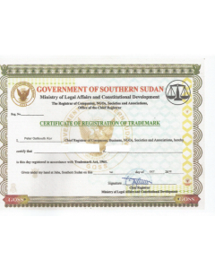 Legal representative for trademark in Sudan 