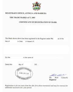 Legal representative for trademark in Antigua