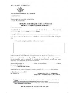 Change of contact details of registered owner of a trademark in Burundi 