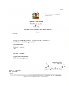 Change of contact details of registered owner of a trademark in Kenya